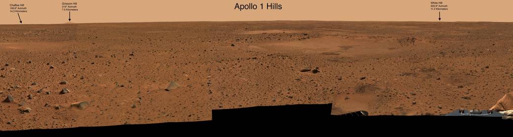 Mars' Apollo 1 Hills