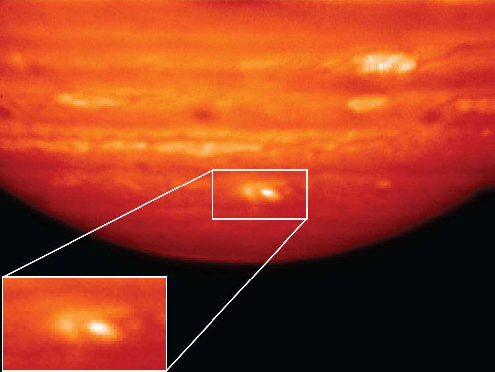 Heat Map of Jupiter Impact