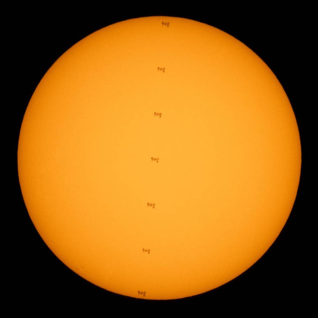 Images of 2021: International Space Station Transits the Sun