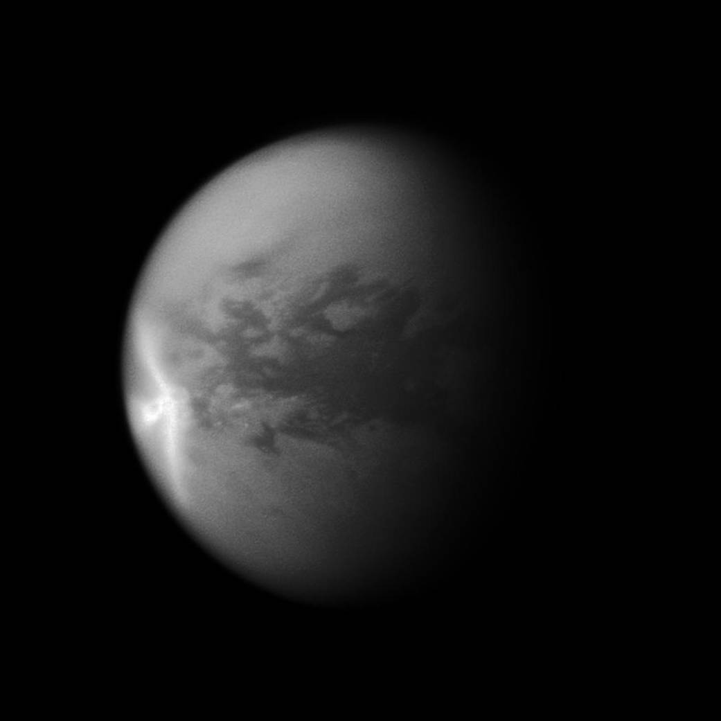 Titan's Arrow-Shaped Storm