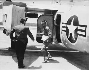 Gus Grissom Greets Alan Shepard