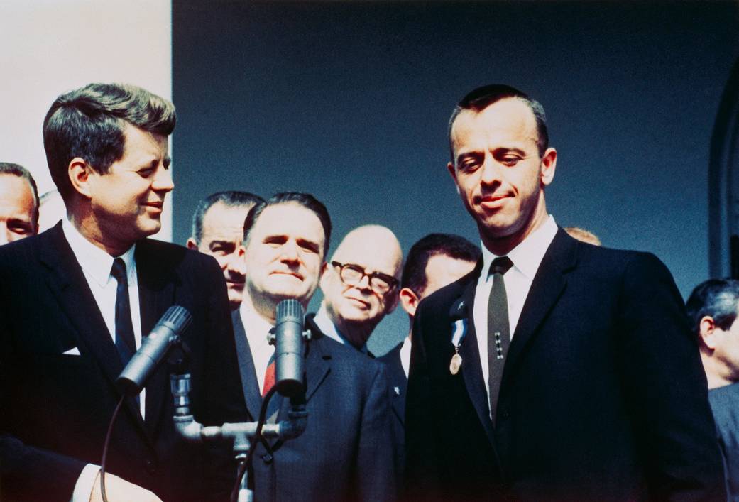 Alan Shepard and President Kennedy