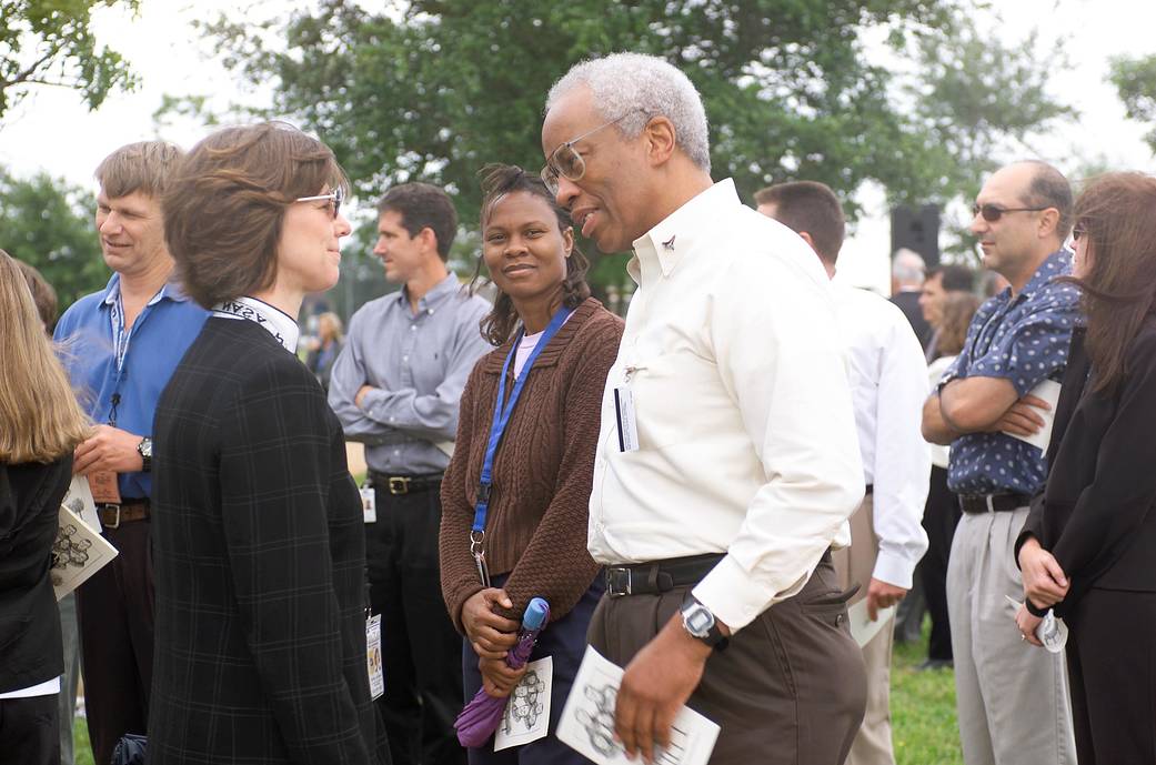 Bluford at the Tree Planting Ceremony