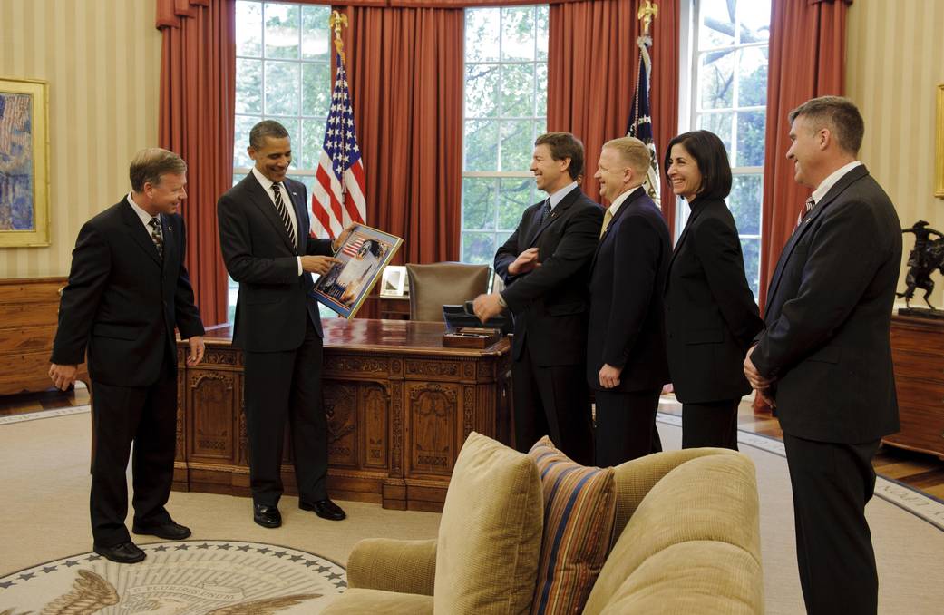 President Obama Meets With STS-133 Crew