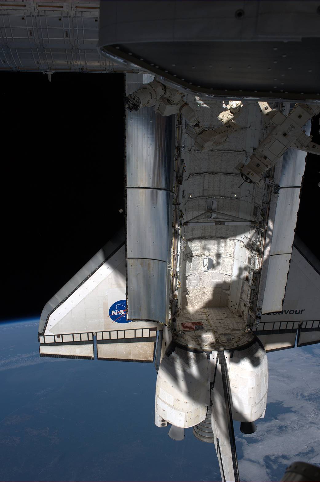 Endeavour at the International Space Station