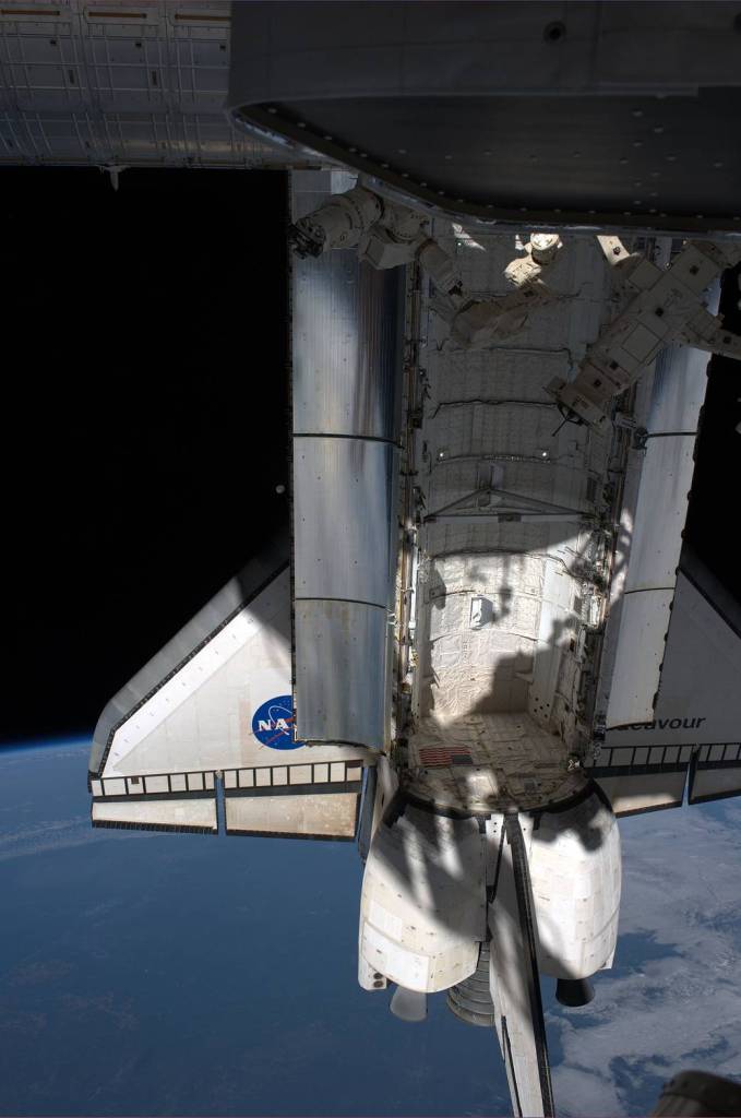 Endeavour at the International Space Station