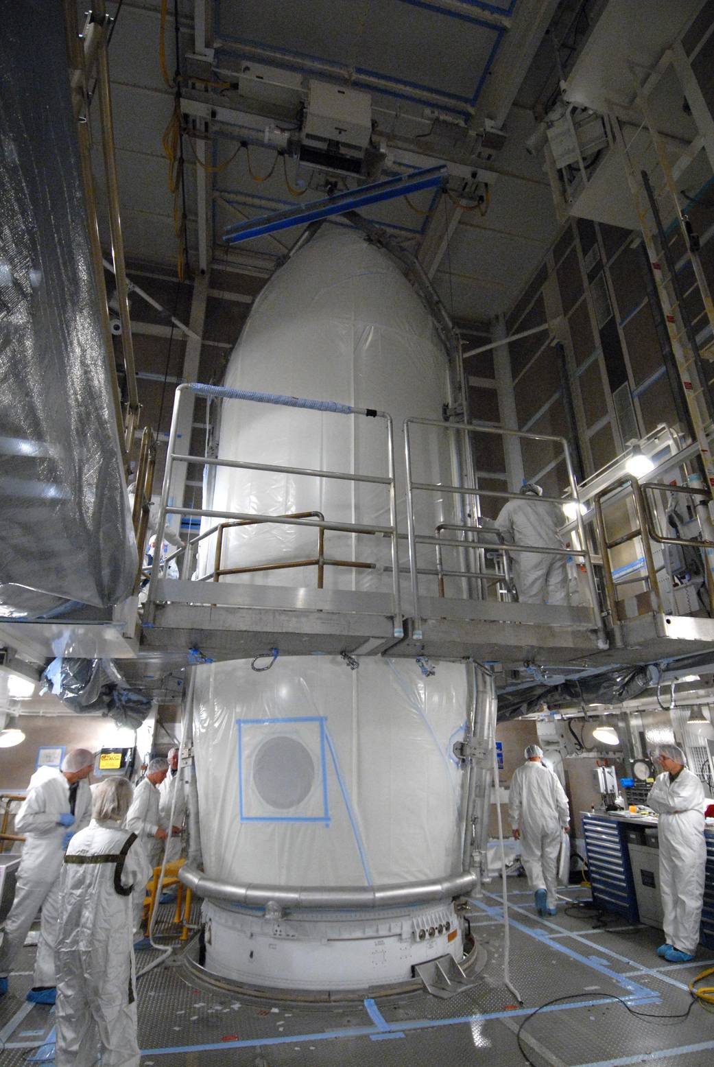 Spacecraft Readied for the Pad