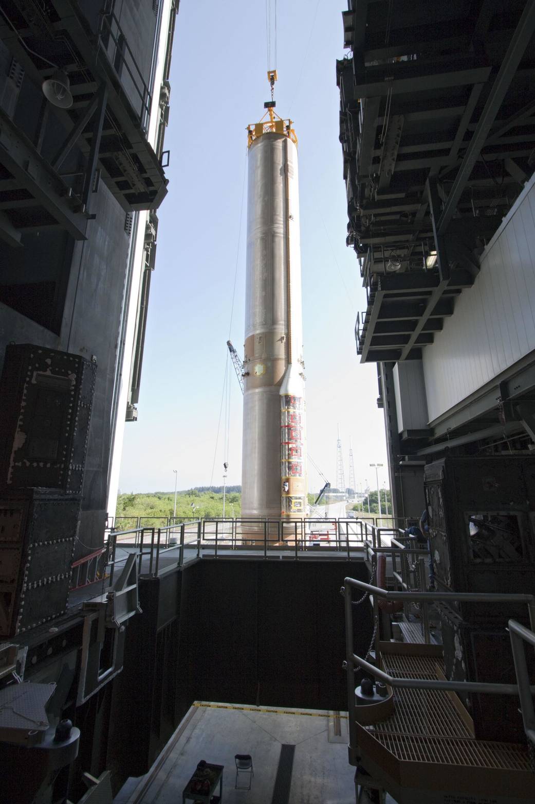 First Stage Hoisted
