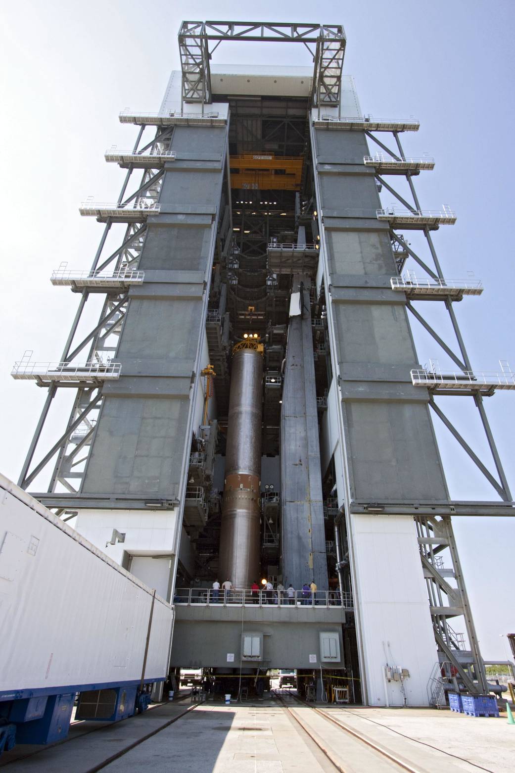 First Stage Hoisted