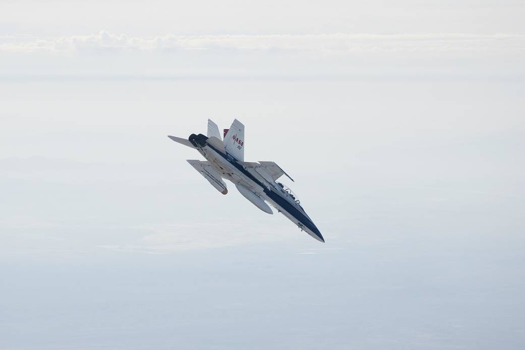 MSL Landing Radar Aboard F/A-18 Mission Support Aircraft