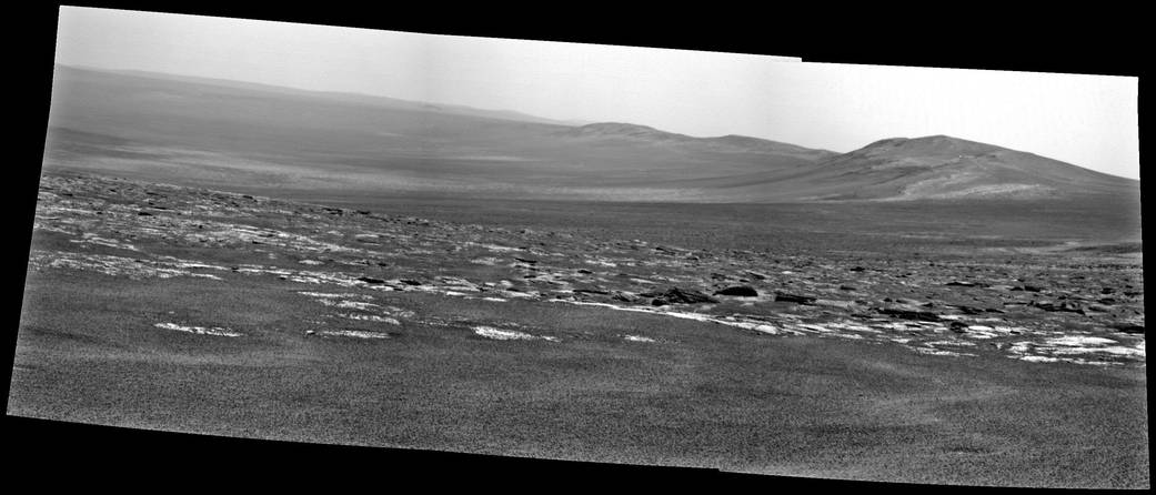 Opportunity's View of the Rim of Endeavour