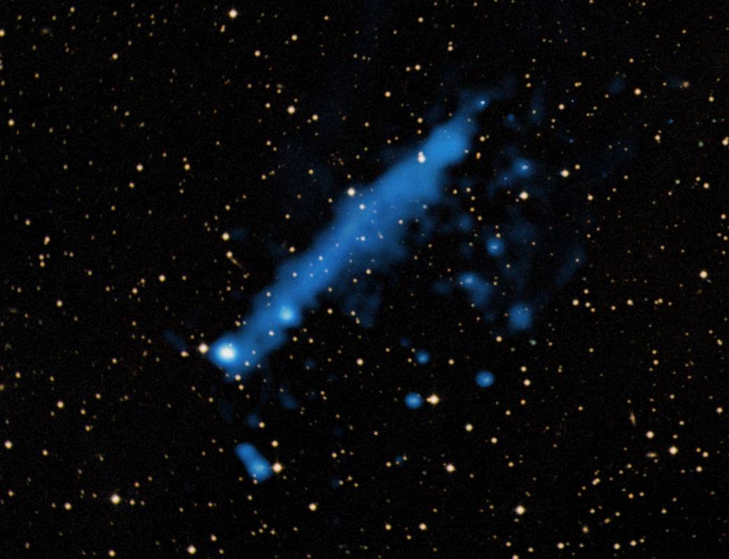 A Pulsar and Its Mysterious Tail