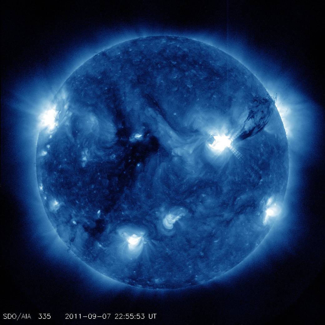 Sunspot 1283 Bristling With Flares