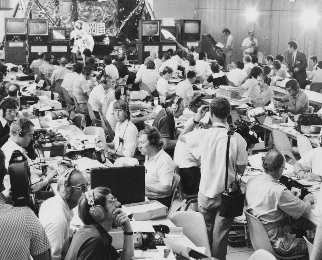 Press Area During Apollo-Soyuz Mission