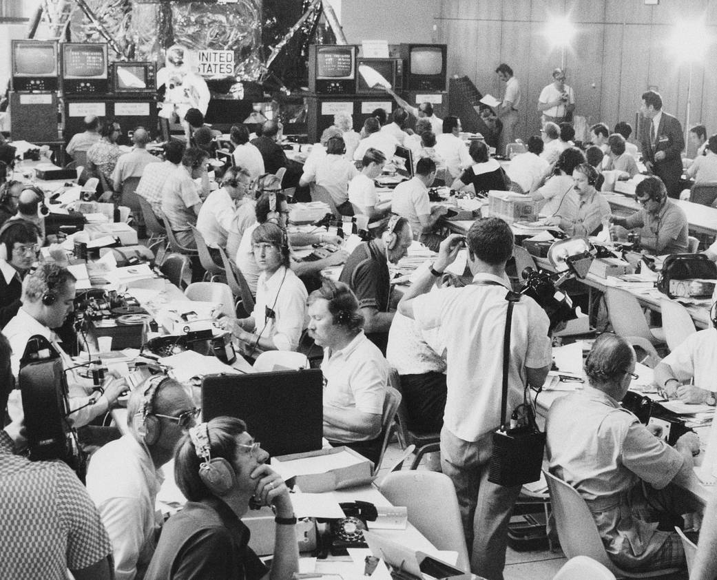 Press Area During Apollo-Soyuz Mission