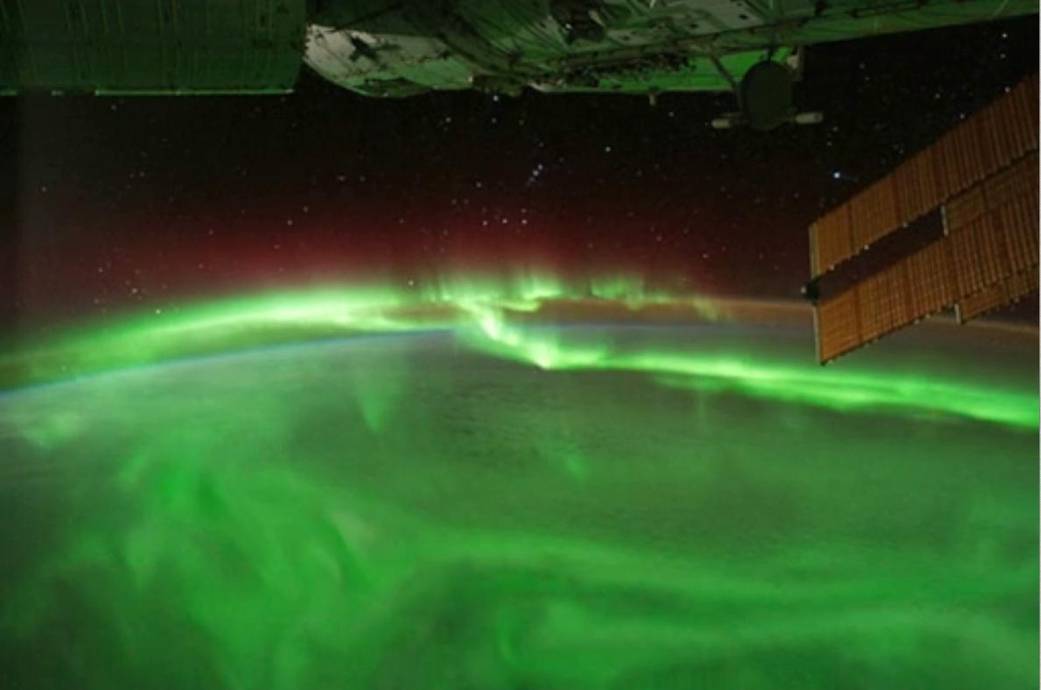 View of Aurora from ISS