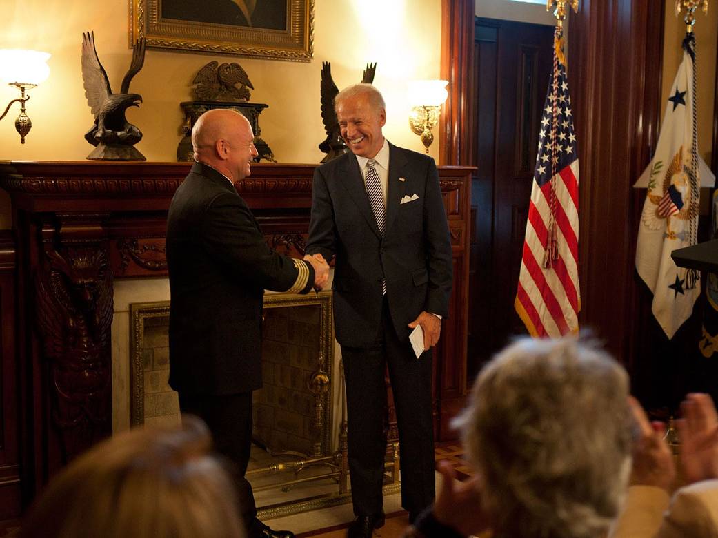 Vice President Biden Honors Mark Kelly