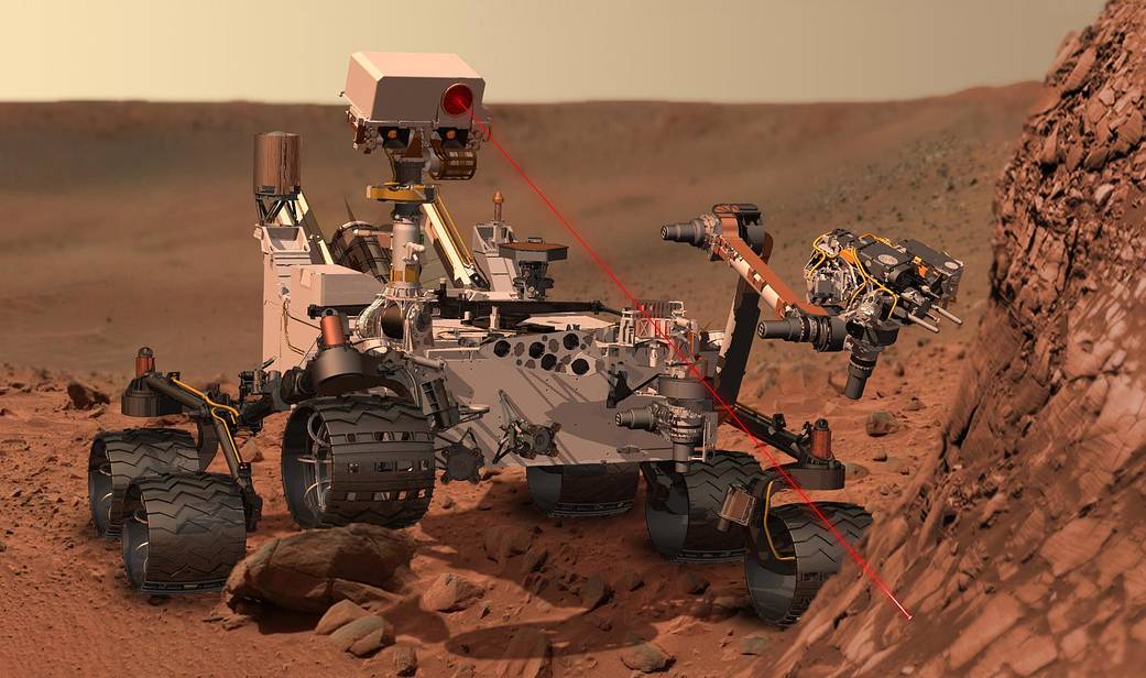 Curiosity at Work on Mars (Artist's Concept)
