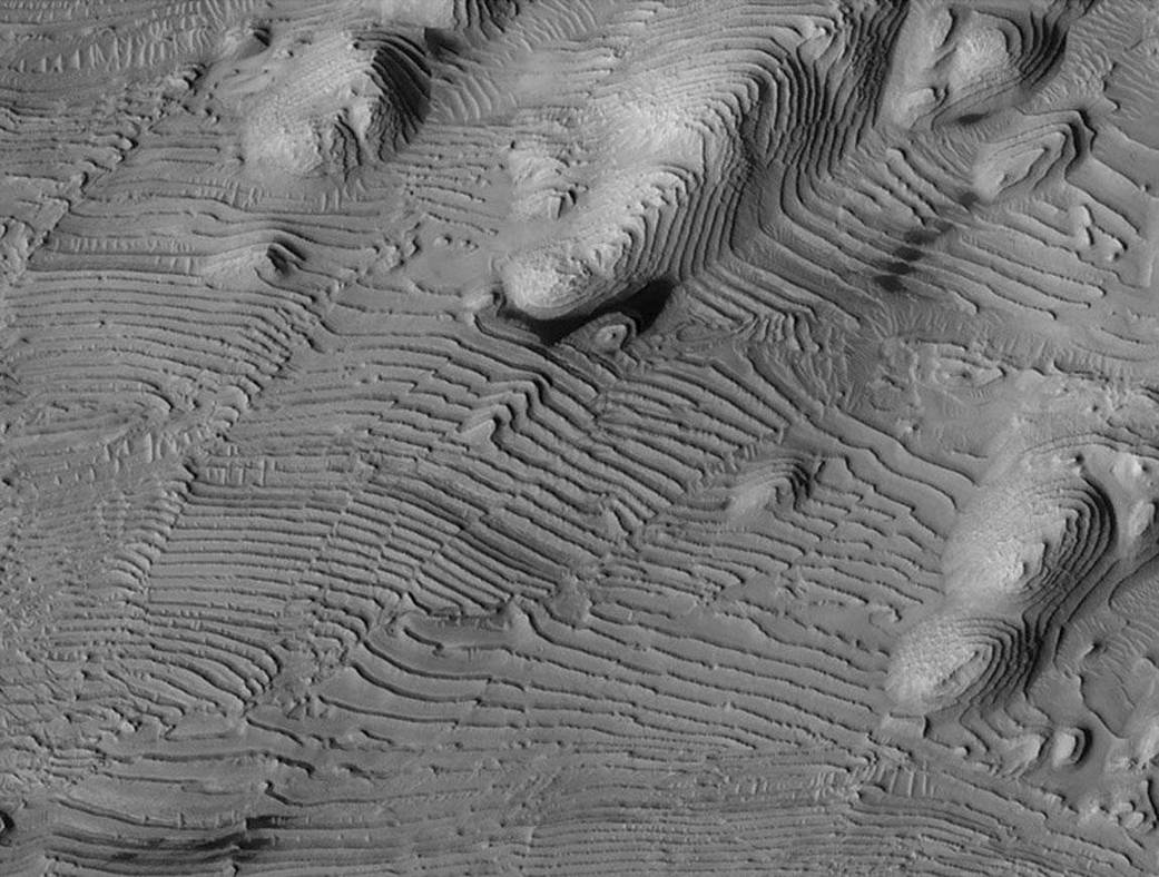 Rhythmic Layering in Danielson Crater on Mars