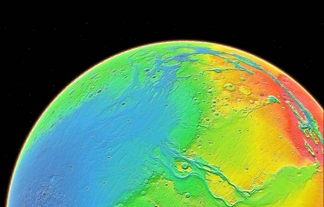 Topography of Mars