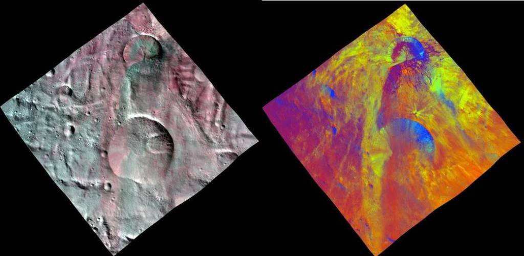 Fresh Impact Craters on Asteroid Vesta