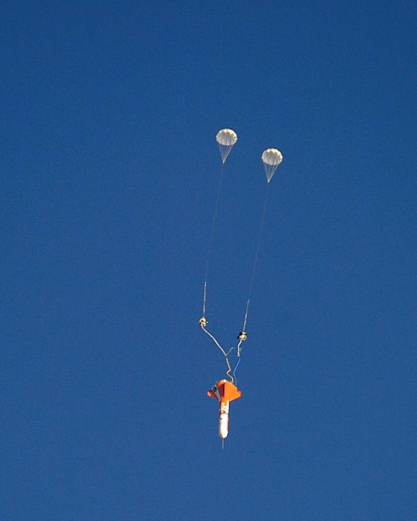 Orion Parachute Test, Dec. 20, 2011