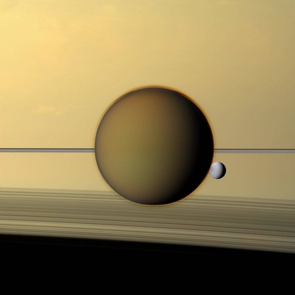 Titan and Dione