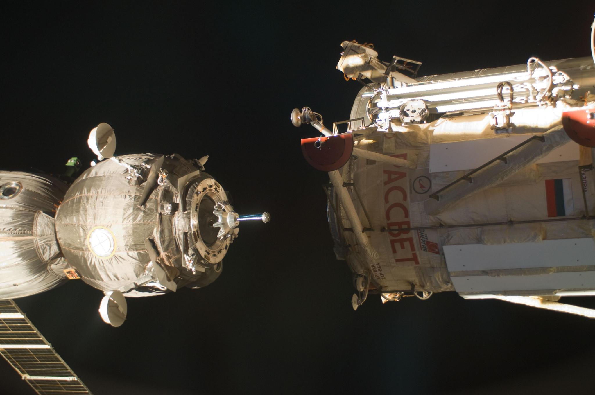 Soyuz TMA-03M and Rassvet