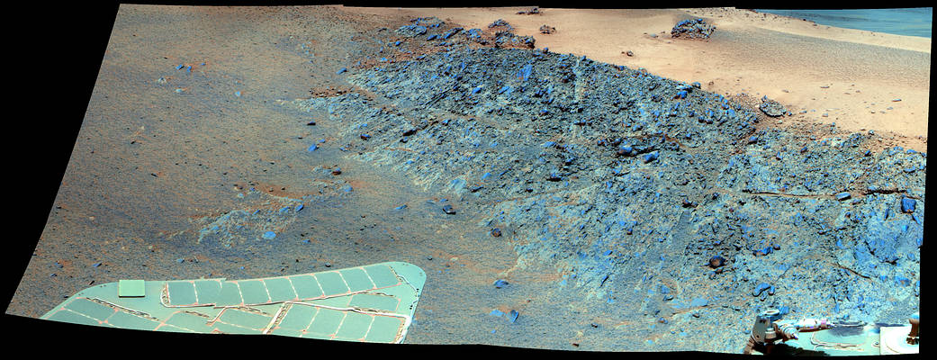 'Greeley Haven' Site for Opportunity's Fifth Martian Winter (False Color)