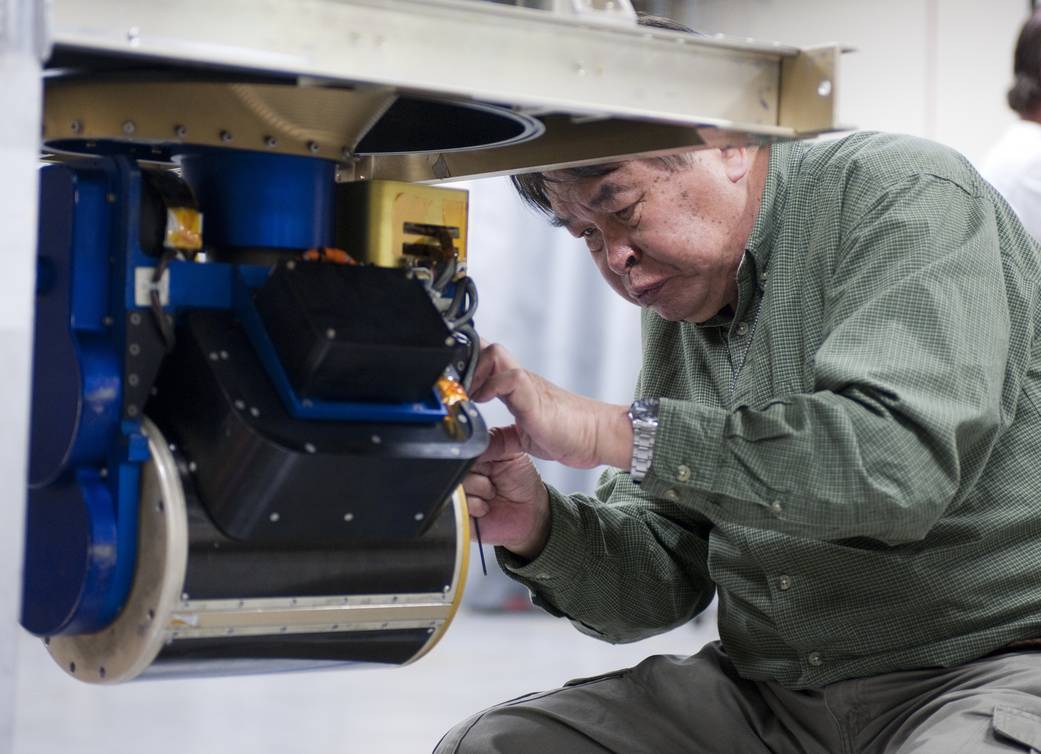 Conical Scanning Millimeter-wave Imaging Radiometer Scan Head Adjusted