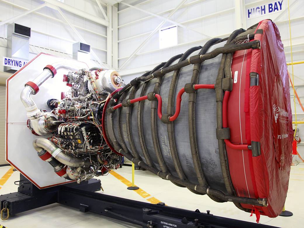 RS-25D Engine Awaits Shipment at Kennedy Space Center