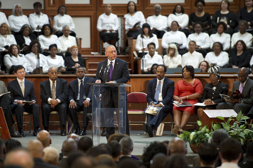 NASA Administrator Speaks at MLK Commemorative Service