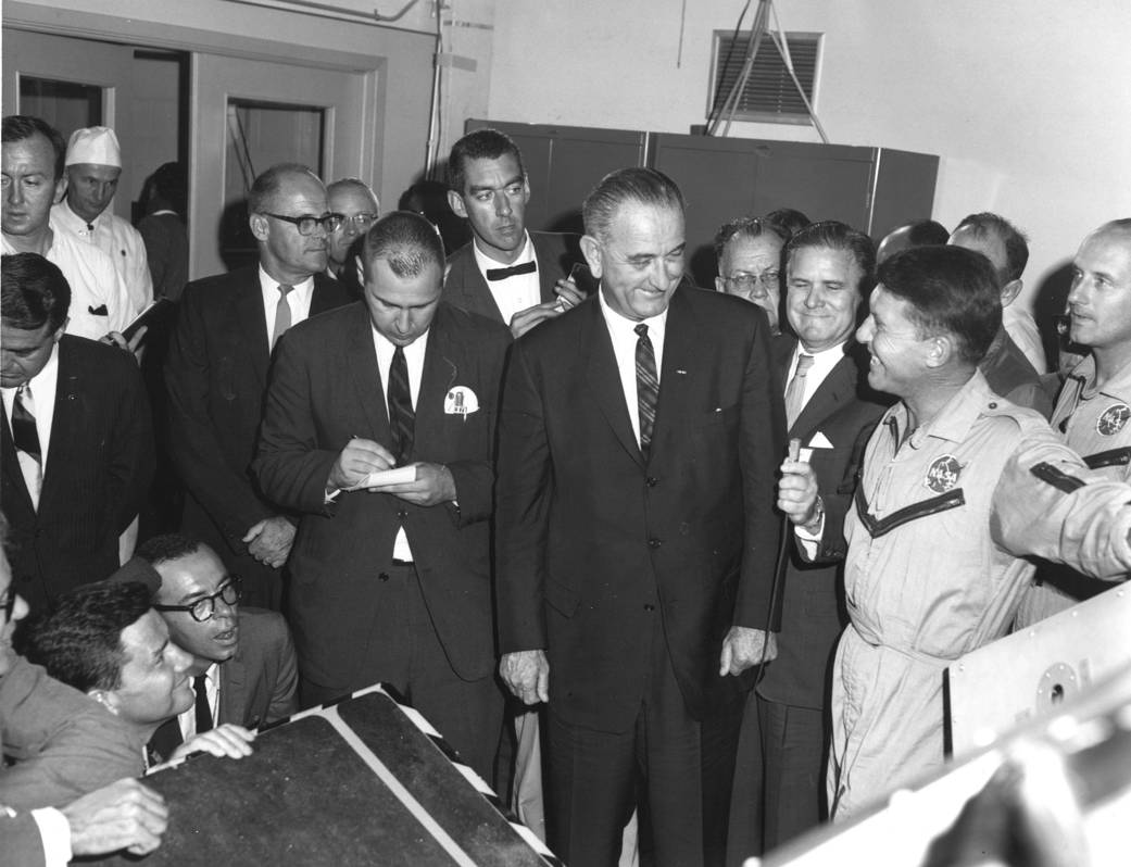 President Lyndon B. Johnson Visits Kennedy - NASA