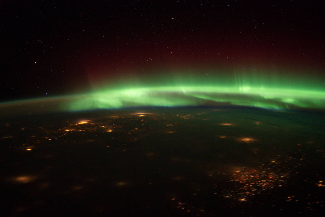 Aurora Borealis Over the Midwest