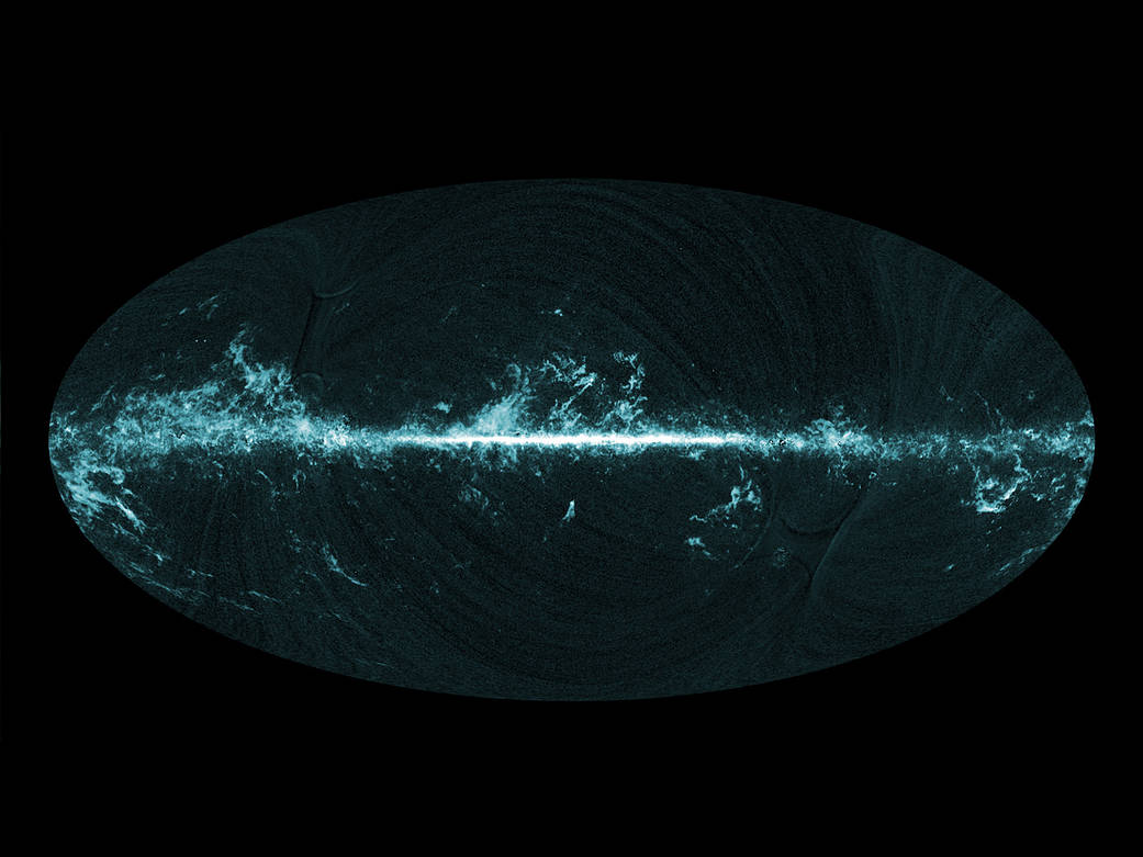 All-sky image of molecular gas and three molecular cloud complexes seen by Planck