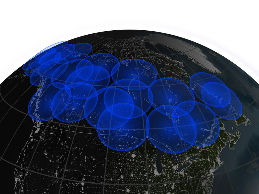 Twenty THEMIS ground stations observe aurora from the ground.