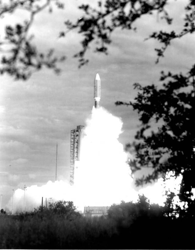 Titan-Centaur 7 lifts off from Launch Complex 41 at Cape Canaveral Air Force Station, sending an 1,800-pound Voyager spacecraft on an odyssey through the outer planets. 