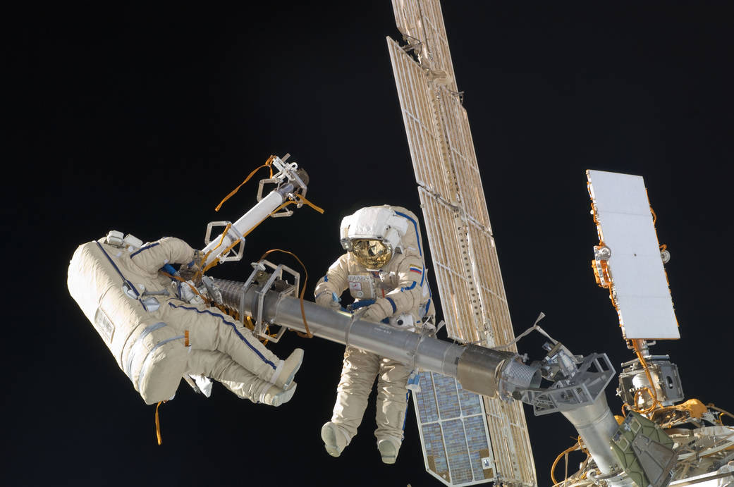Expedition 30 Cosmonauts Perform Spacewalk