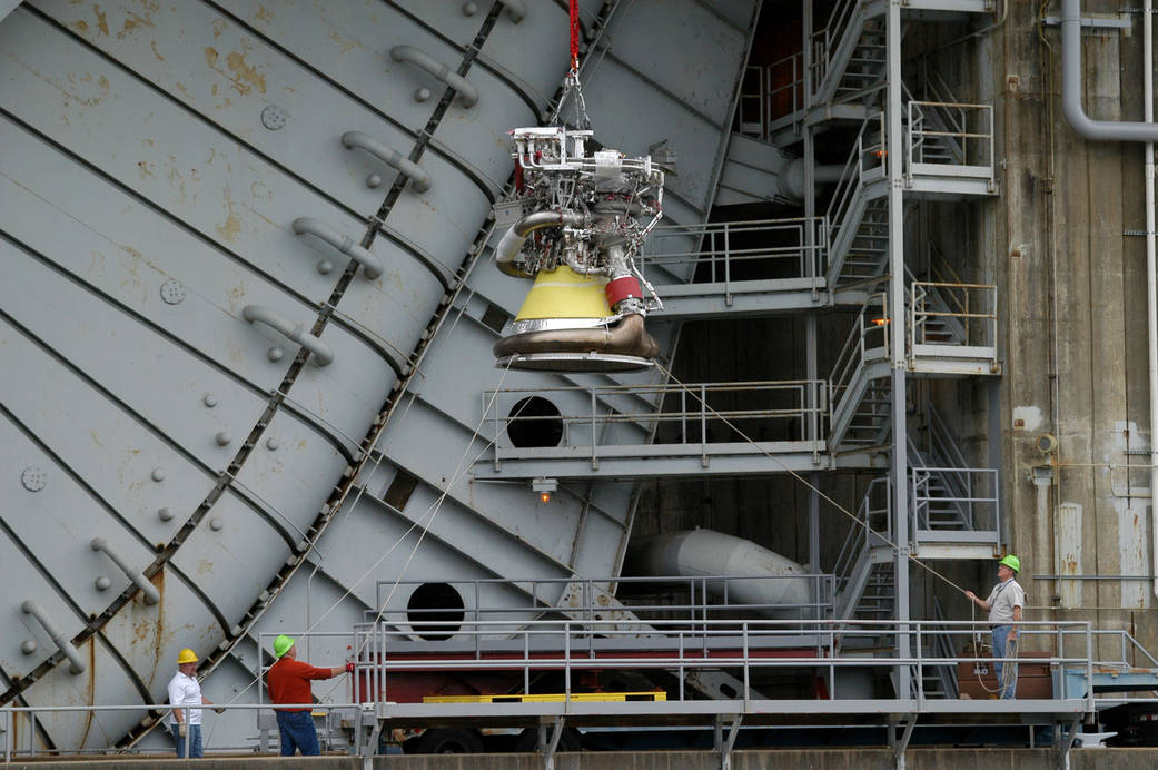 J-2X Engine 10001 at Stennis Space Center