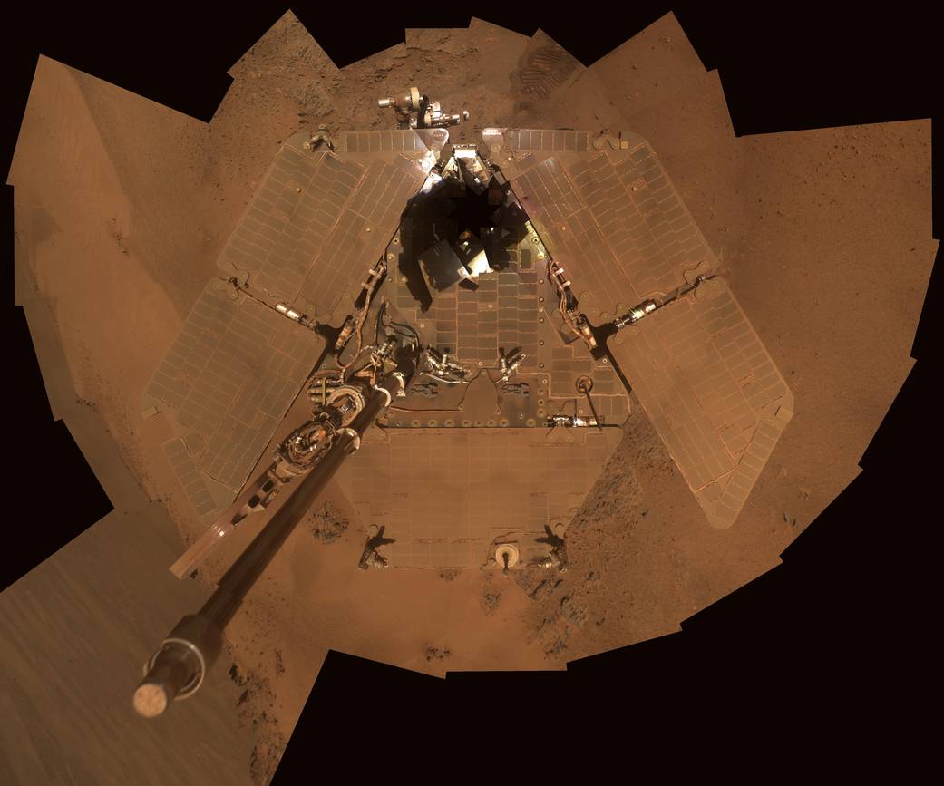 Dusty Mars Rover's Self Portrait