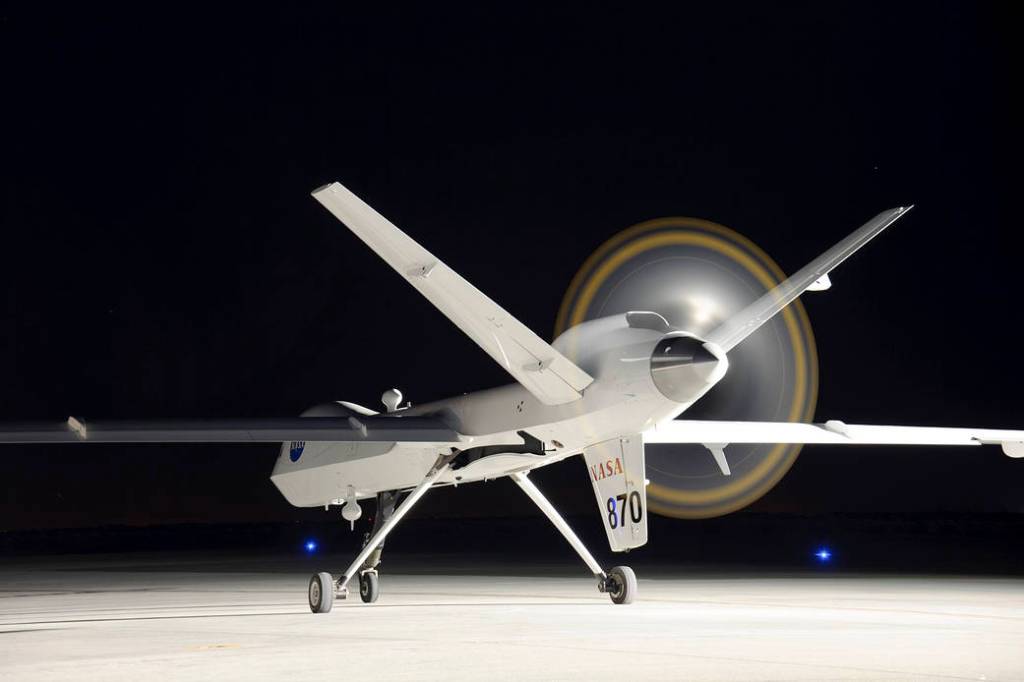 MQ-9 Predator B Conducts Engine Run-Up