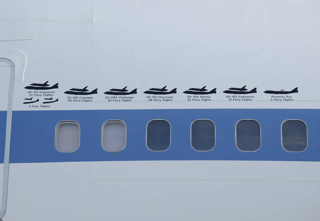 New Logos on NASA 905 Depict Ferry Flight History