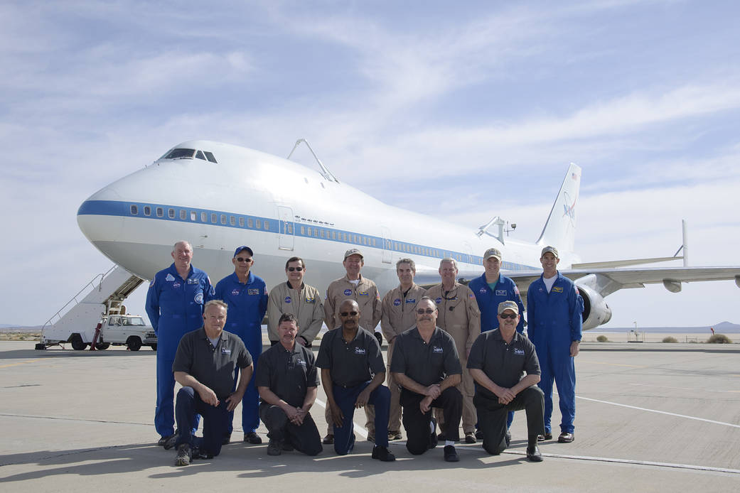 Shuttle Carrier Aircraft Pilots, Flight Engineers, and Ground Crew