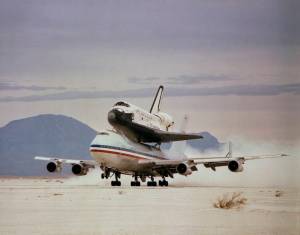STS-3 Columbia Takes off from White Sands