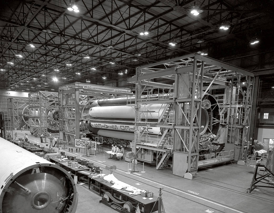 This week in 1961, NASA’s Marshall Space Flight Center engineers readied the first stage of the Saturn I rocket for checkout.
