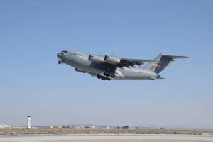 Air Force's First C-17 Flies into Retirement