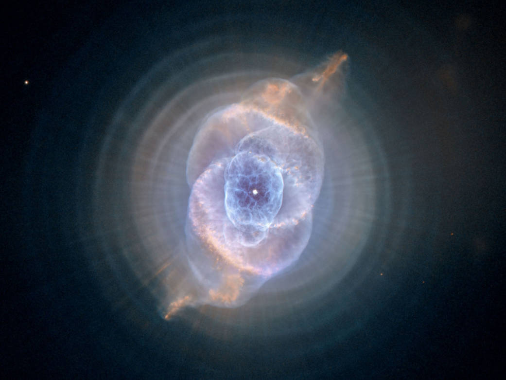 Cat's Eye nebula in deep space