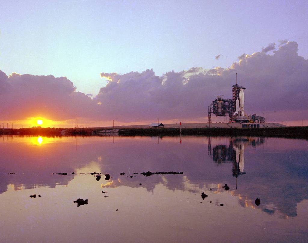 Sunset at Launch Pad 39A