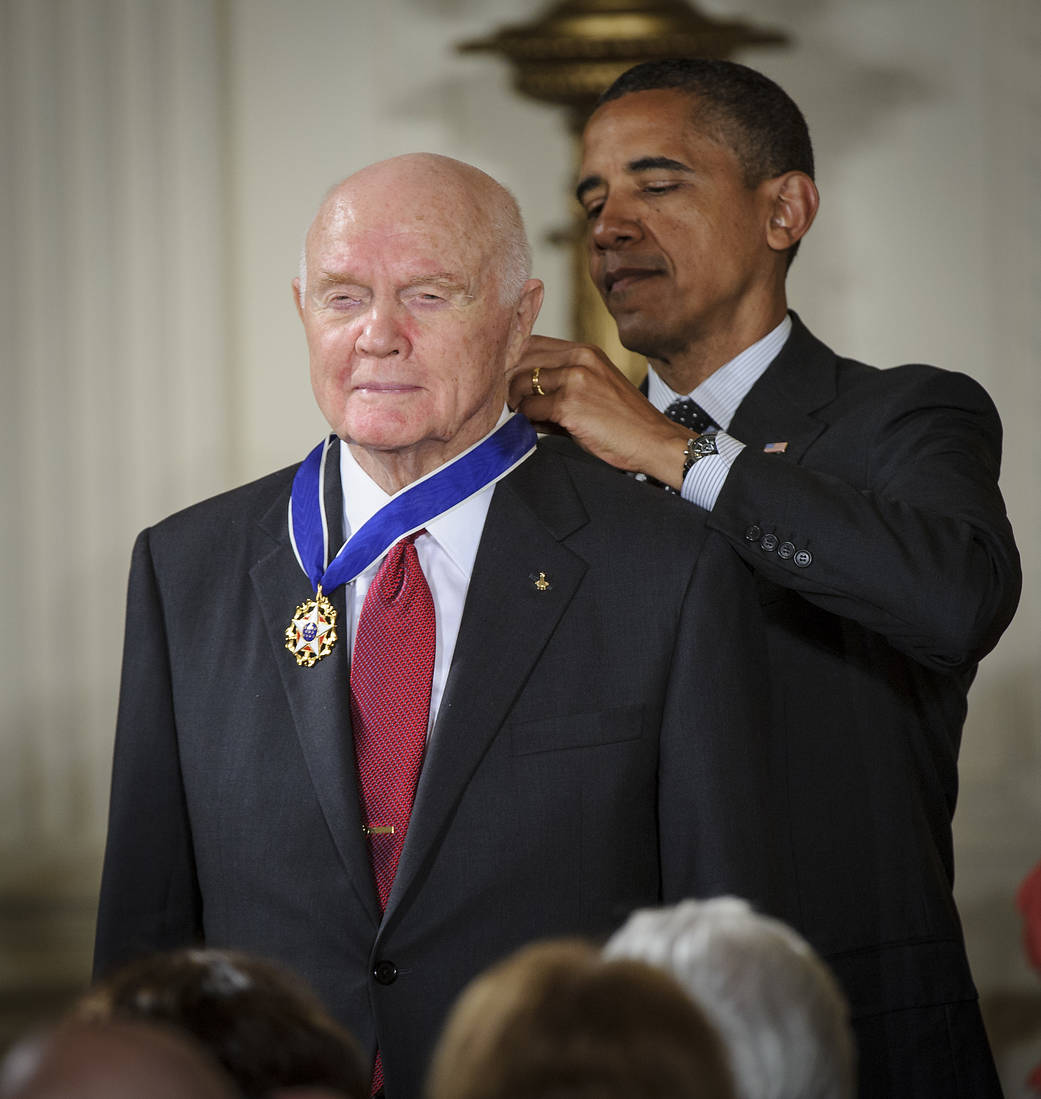 John Glenn Given Medal of Freedom