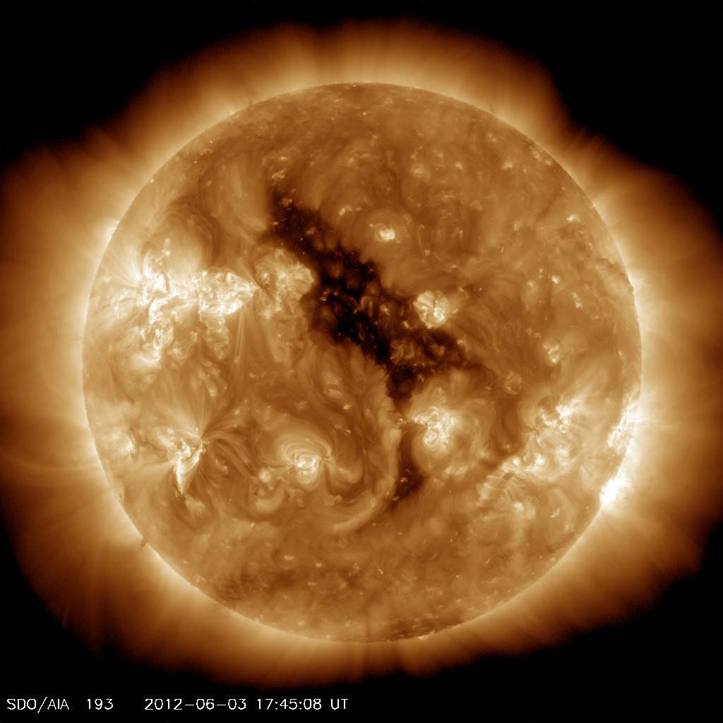 Coronal Hole on the Sun